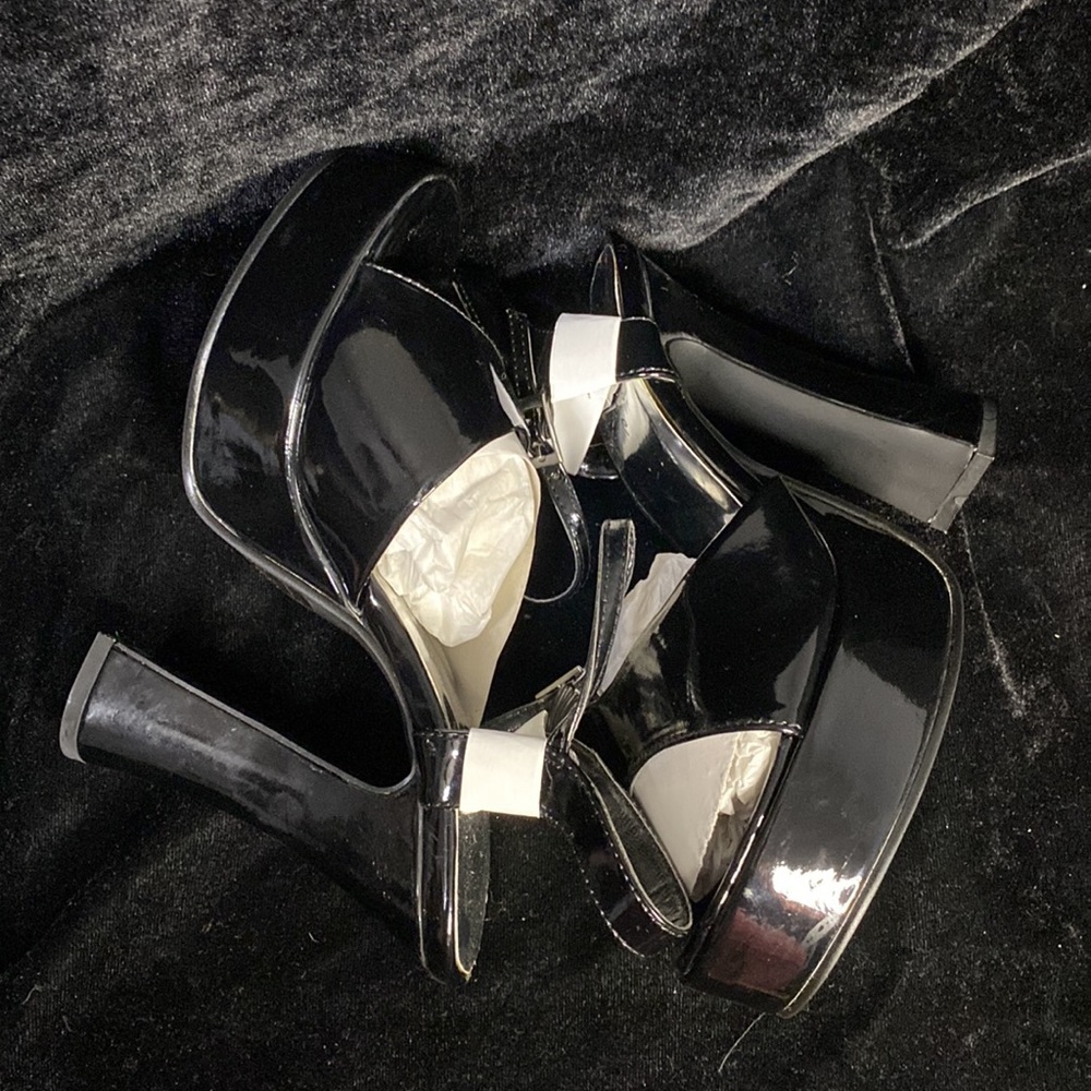 Black Platform Sandals - image 1